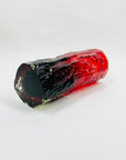 WHITEFRIARS RED LAVA BARK GLASS VASE