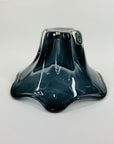70s GREY FLOWER GLASS BOWL