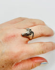ANTIQUE SILVER HORSE HEAD RING