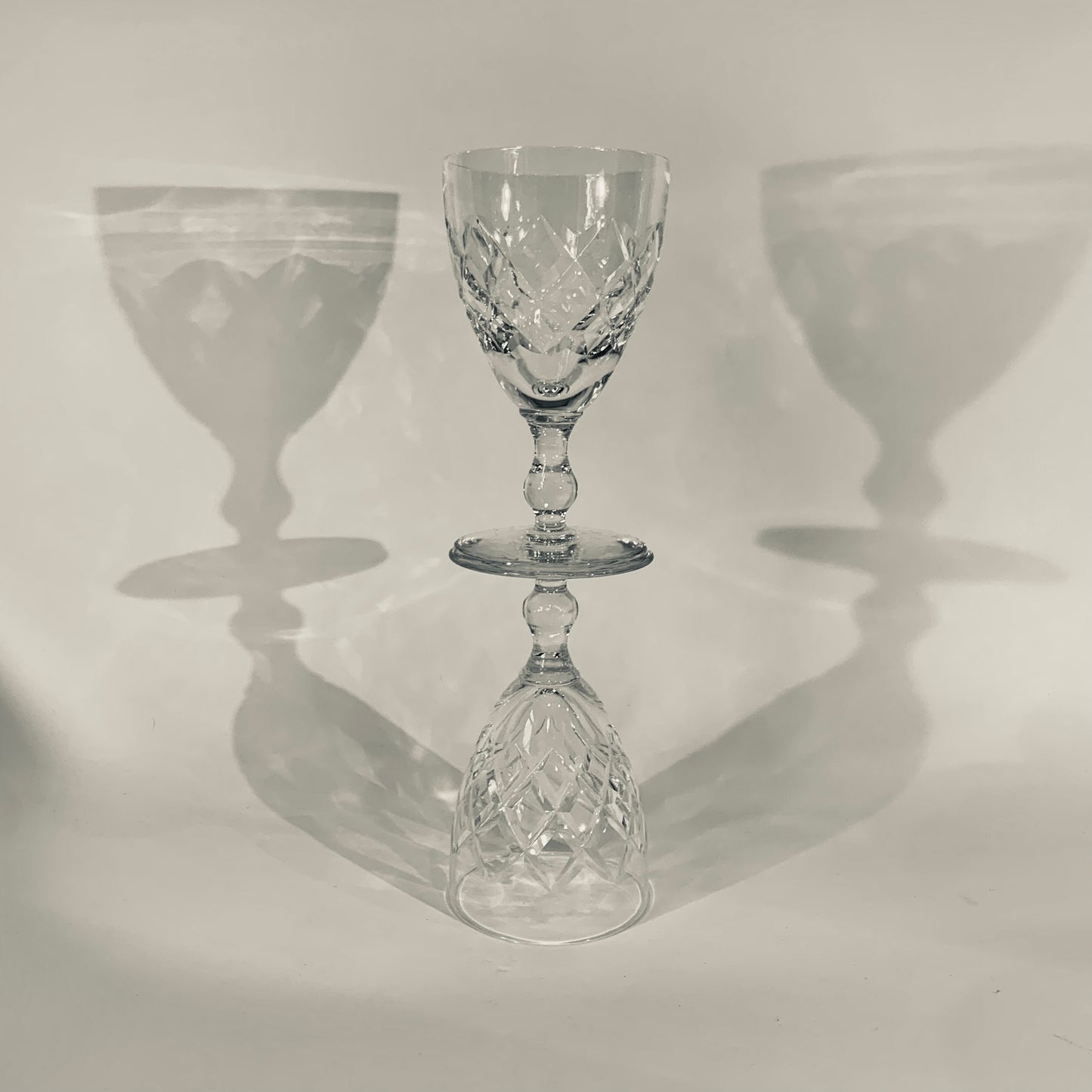 ANTIQUE CUT SCOTTISH CRYSTAL GLASSES