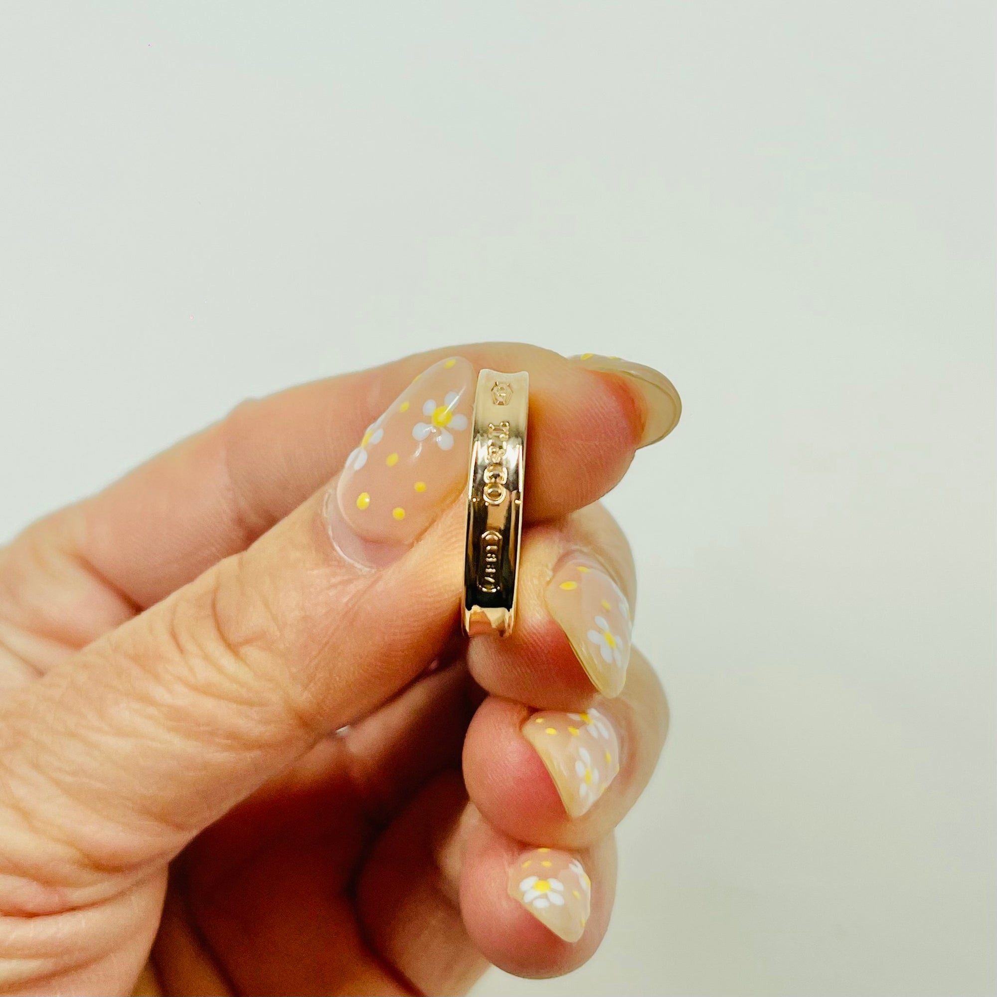 2000 VINTAGE TIFFANY &amp; CO 18K ROSE GOLD 1837 RING