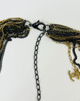 2011 LIMITED EDITION RUNWAY CHANEL MIXED METAL MULTI CHAINS NECKLACE