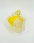 1970s OTK JAPAN SWAN CASED YELLOW BON BON BASKET