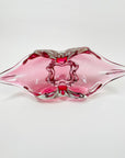 1950s MURANO PINK OMBRE SOMMERSO GLASS LIPS BOWL