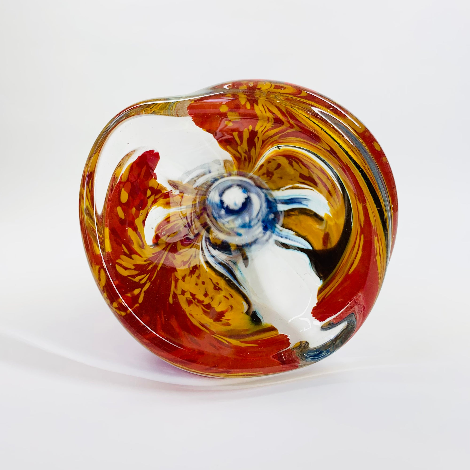 MURANO ART GLASS SWUNG VASE