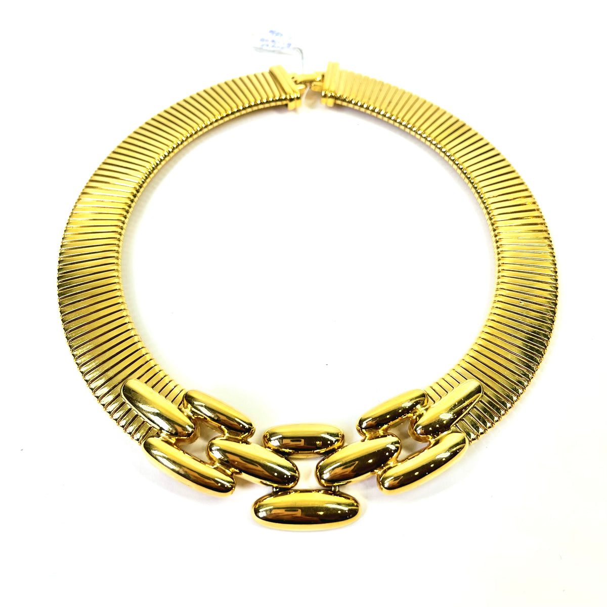 1980s GIVENCY TUBOGAS LINKS NECKLACE SUITE