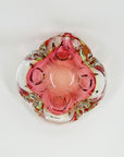1950s MURANO PINK YELLOW SOMMERSO BOWL/ASHTRAY