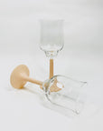 PINK STEM WINE GLASSES