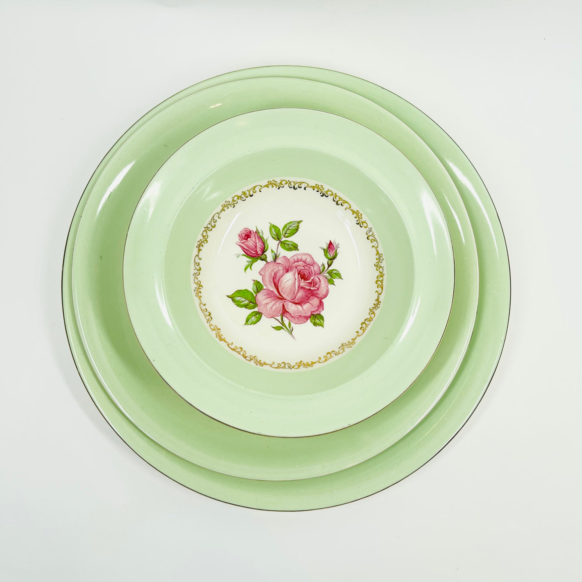 1940s ALFRED MEAKIN ELEGANCE ROSE DINNER SERVICE