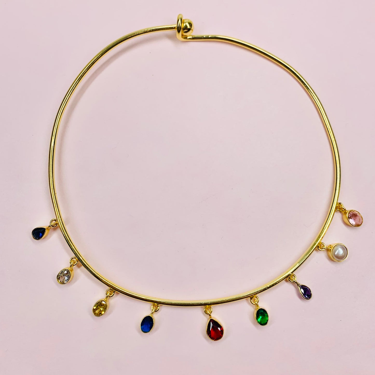 1990s GOLD PLATED TUTTI FRUITTI CHOKER