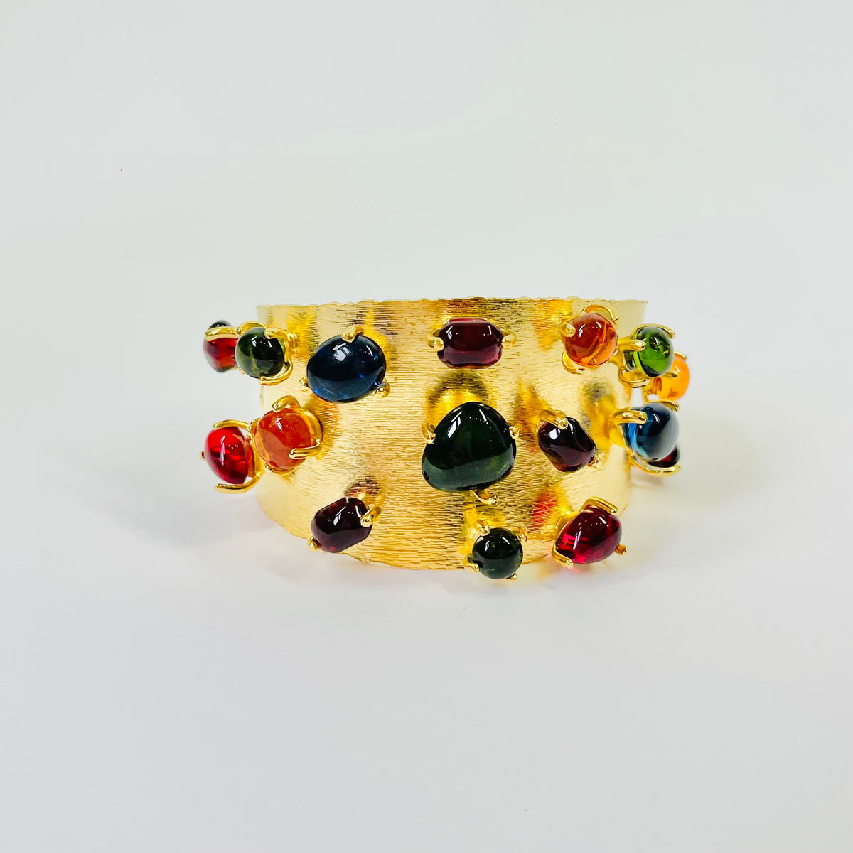 RUNWAY 1980s GUCCI GRIPOIX TUTTI FRUITTI CUFF