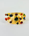 RUNWAY 1980s GUCCI GRIPOIX TUTTI FRUITTI CUFF