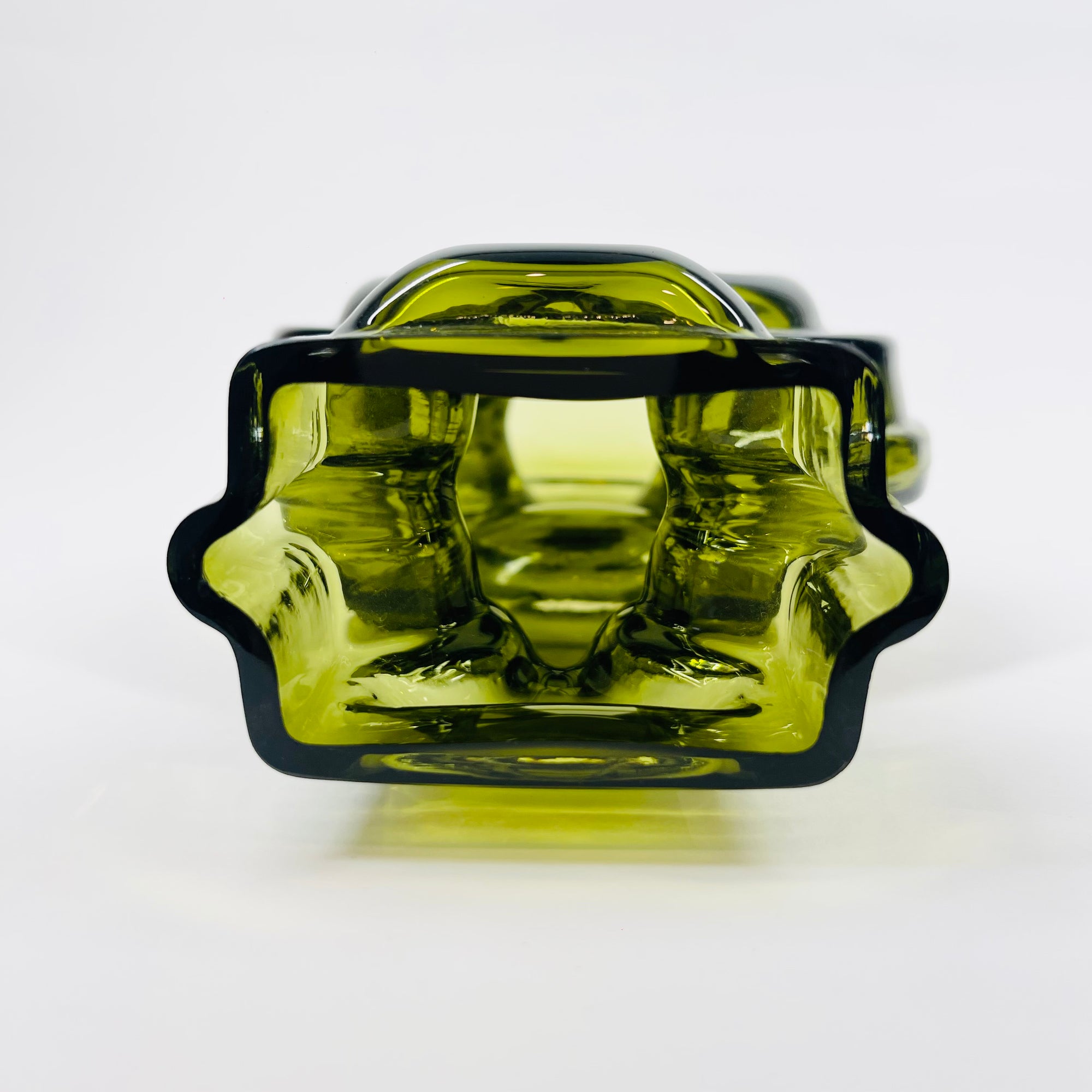 MIDCENTURY FINNISH GLASS EMMA MALJAKKO VASE BY HELENA TYNELL FOR RIIHIMAEN LASI
