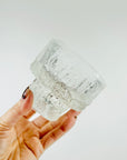 1950s ANCHOR HOCKING BARK GLASS COUPE/DESSERT BOWLS