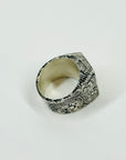 1990s TOM FORD ERA GUCCI ETCHED SIGNET SILVER RING