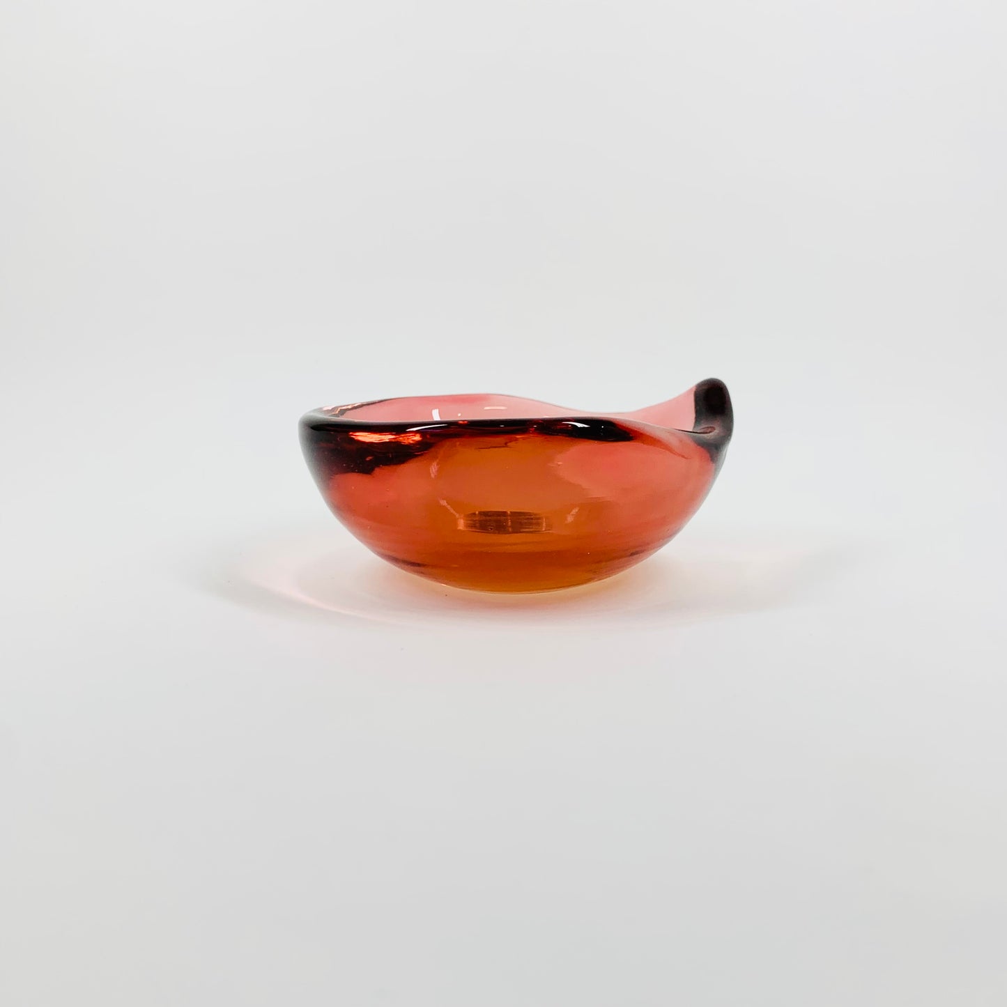 1950s SALMON PINK MURANO GLASS BOWL