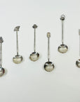 ANTIQUE JAPANESE STERLING SILVER ETCHED SPOON