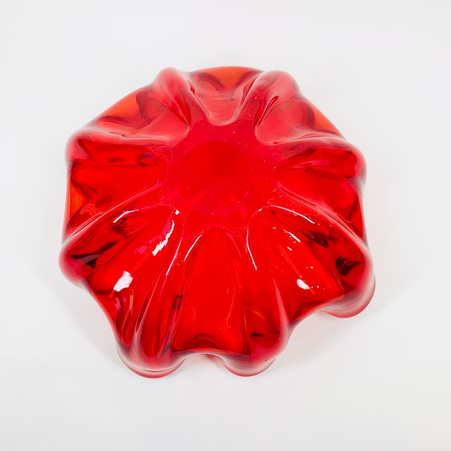 RED ORANGE FLOWER BOWL