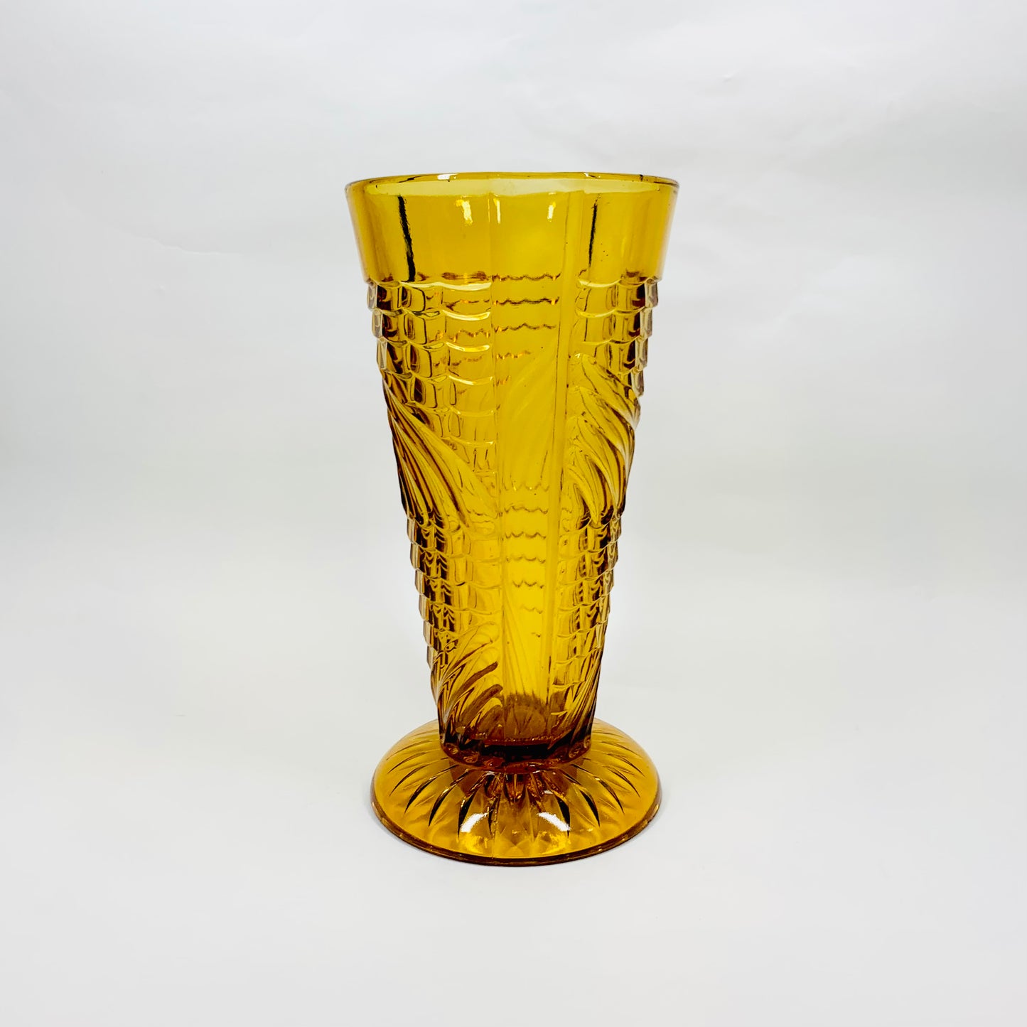 ART DECO AMBER VASE