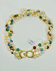1980s OROTON TUTTI FRUITTI EARRINGS & MATCHING NECKLACE