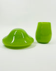 2019 MOUTH BLOWN CASED GLASS MUSHROOM BY SWEDISH ARTIST FORGLEN