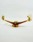 1950s MURANO RED AMBER GLASS GONDOLA/ASHTRAY
