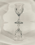 ANTIQUE CUT ENGLISH CRYSTAL WINE GLASSES