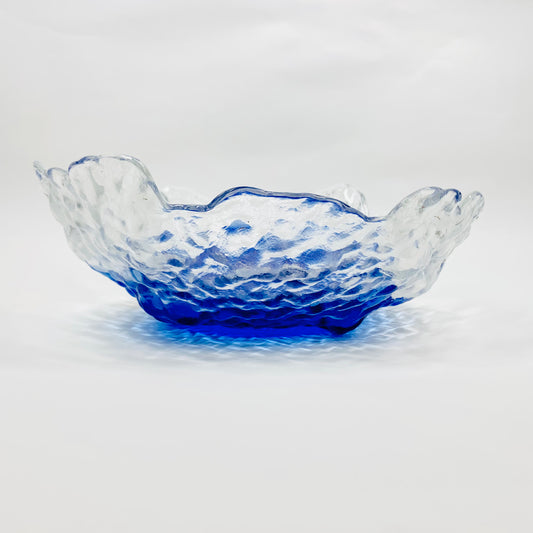 BLUE ICE GLASS BOWL