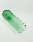 1960s GREEN ETCHED GLASS CARAFE/JUG