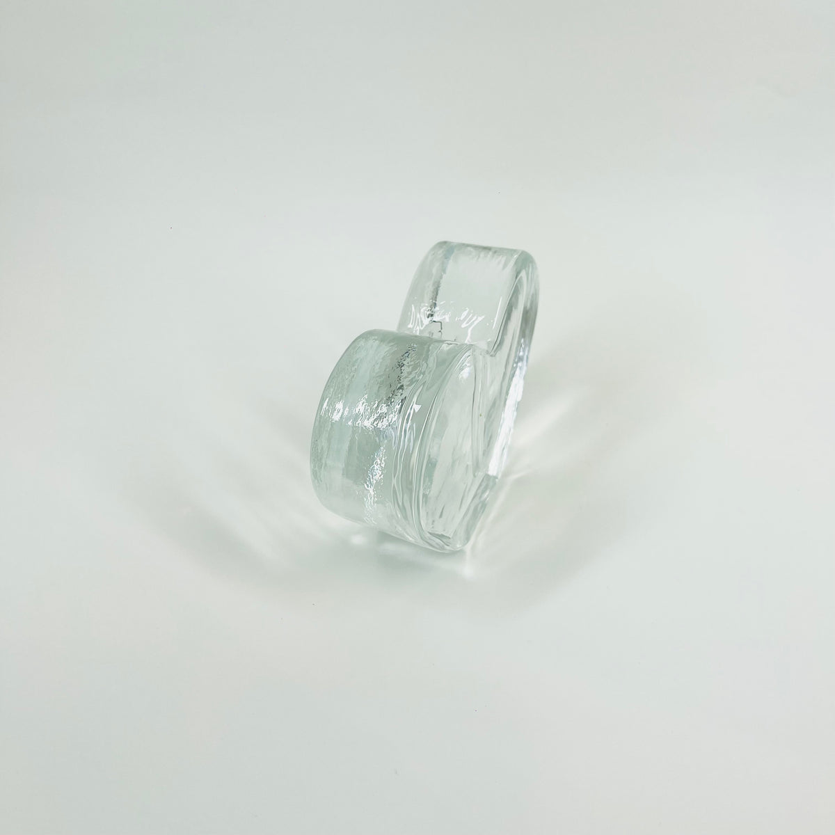 1980s TURKISH GLASS SOLIFLEUR VASE/CANDLE HOLDER/PAPERWEIGHT