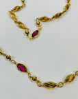 50s PURPLE MARQUIS NECKLACE