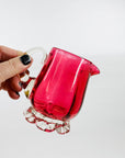 VICTORIAN PINK GLASS JUG