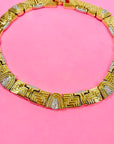 1940s CINER ART DECO STYLE COLLAR NECKLACE