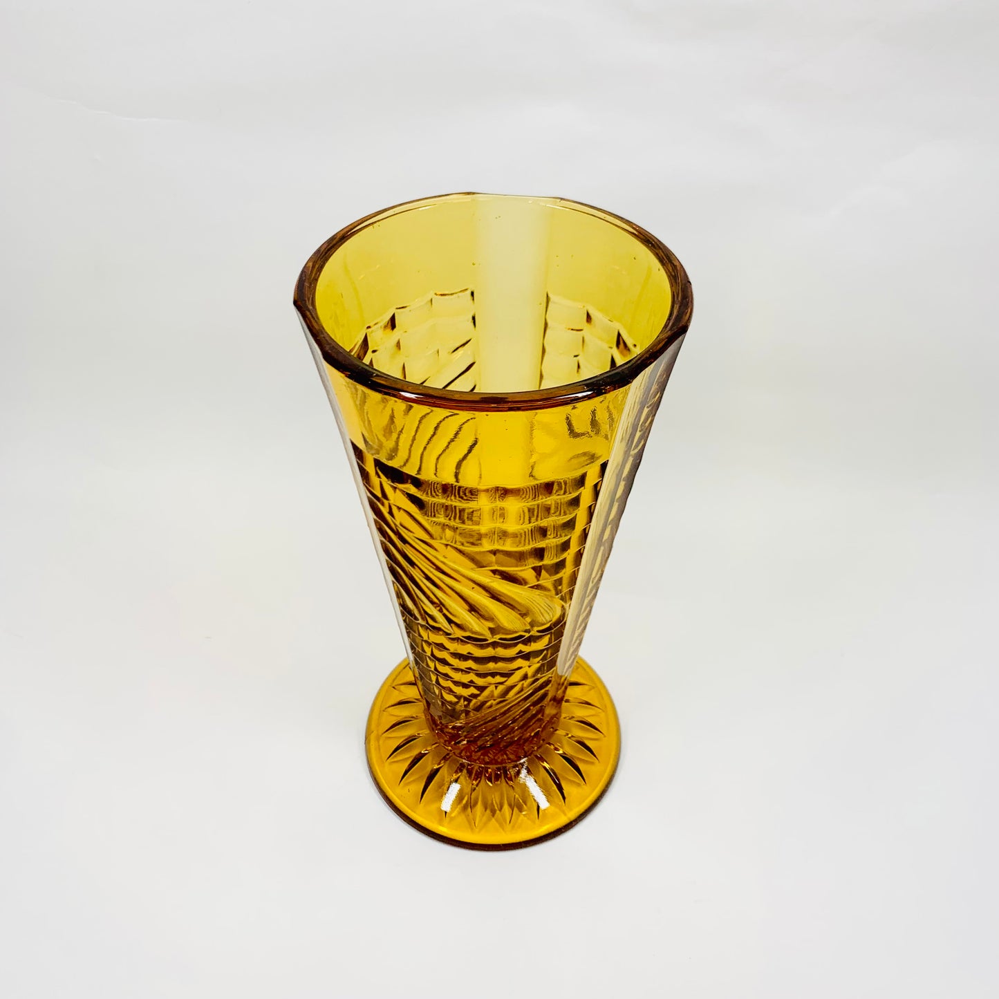 ART DECO AMBER VASE