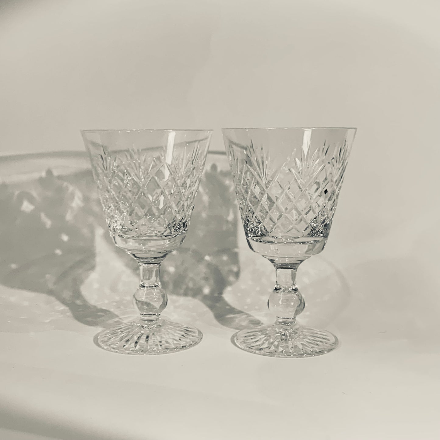 ANTIQUE STUART CRYSTAL GLASSES