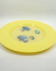 1980s GERMAN HAND MADE OPALINE COLOUR GLASS PLATTER