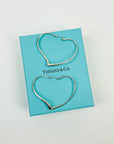 1990s TIFFANY & CO SILVER HEARTS EARRINGS BY ELSA PERETTI