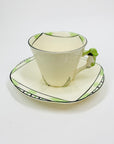 ART DECO BURLEIGH TEA CUP & SAUCER