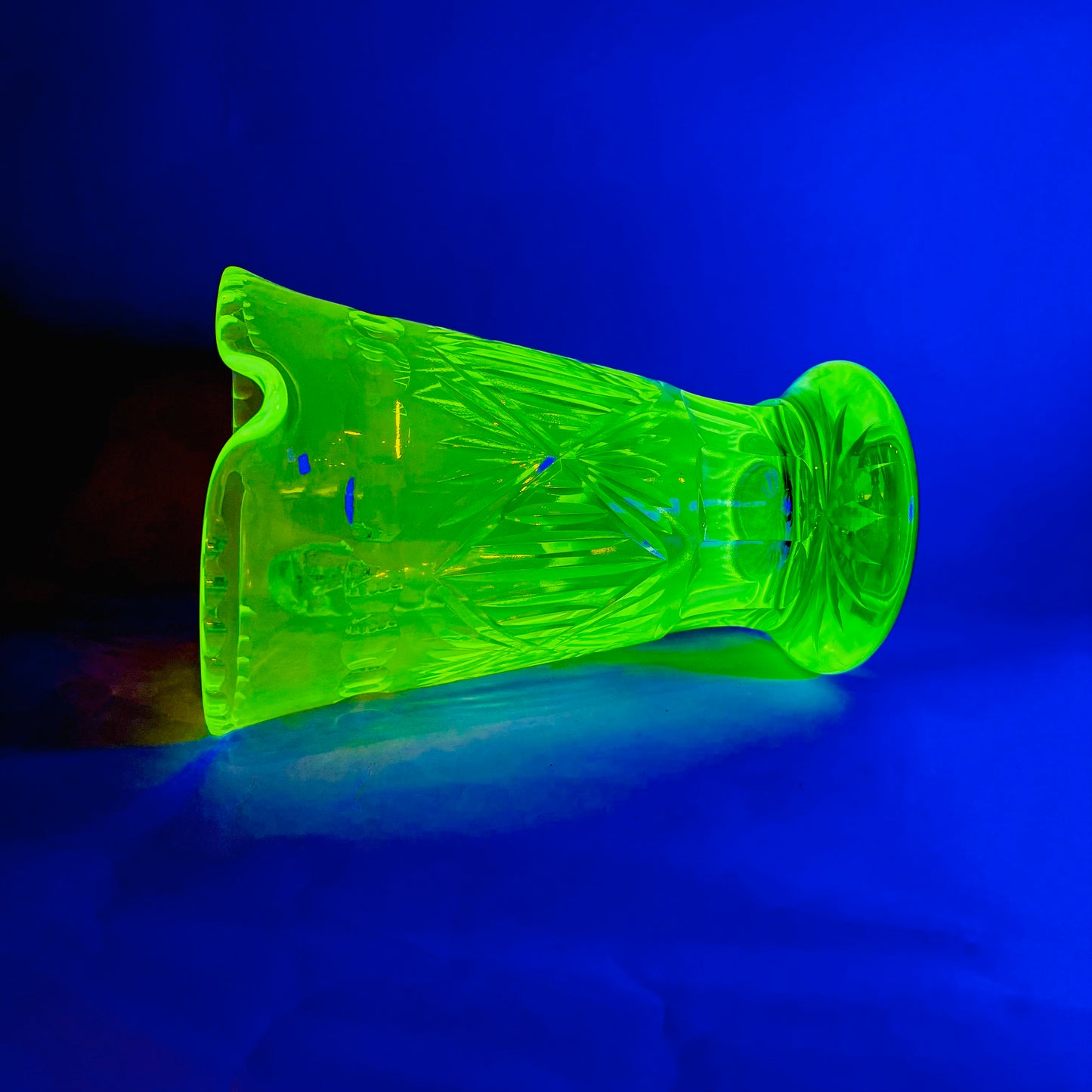 ANTIQUE URANIUM GLASS JUG