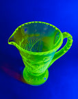 ANTIQUE URANIUM GLASS JUG