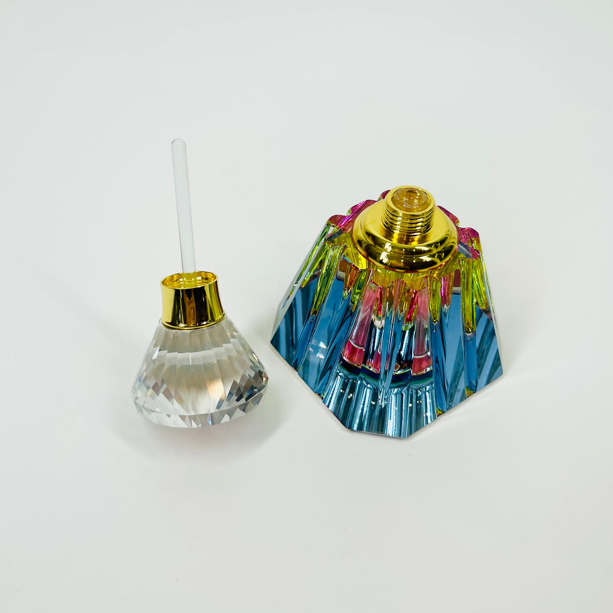 1980s CZECH CRYSTAL PERFUME BOTTLE