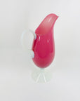 ANTIQUE FRENCH CRANBERRY/PINK OPALINE GLASS JUG