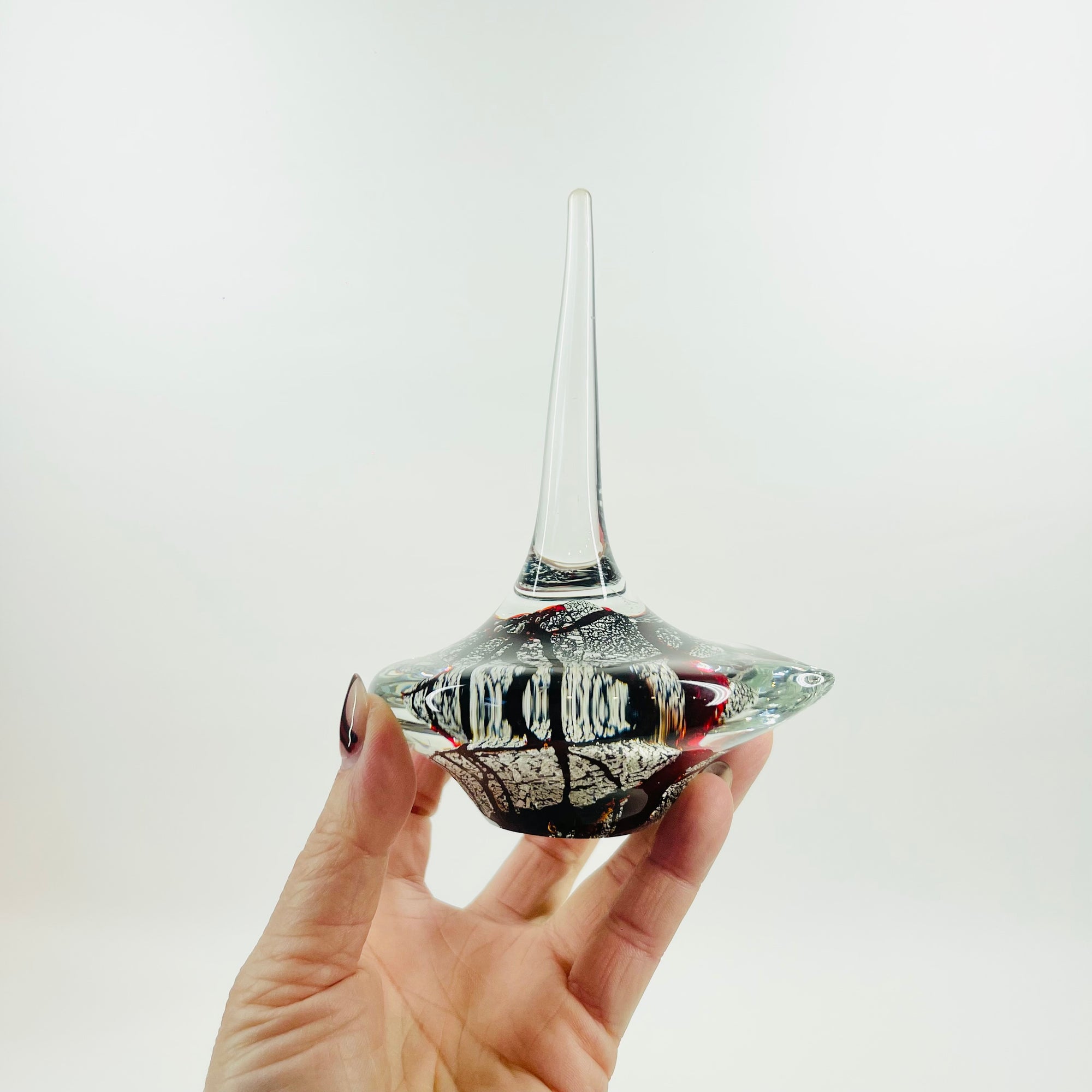 1980s MURANO GLASS RING STACKER PAPERWEIGHT