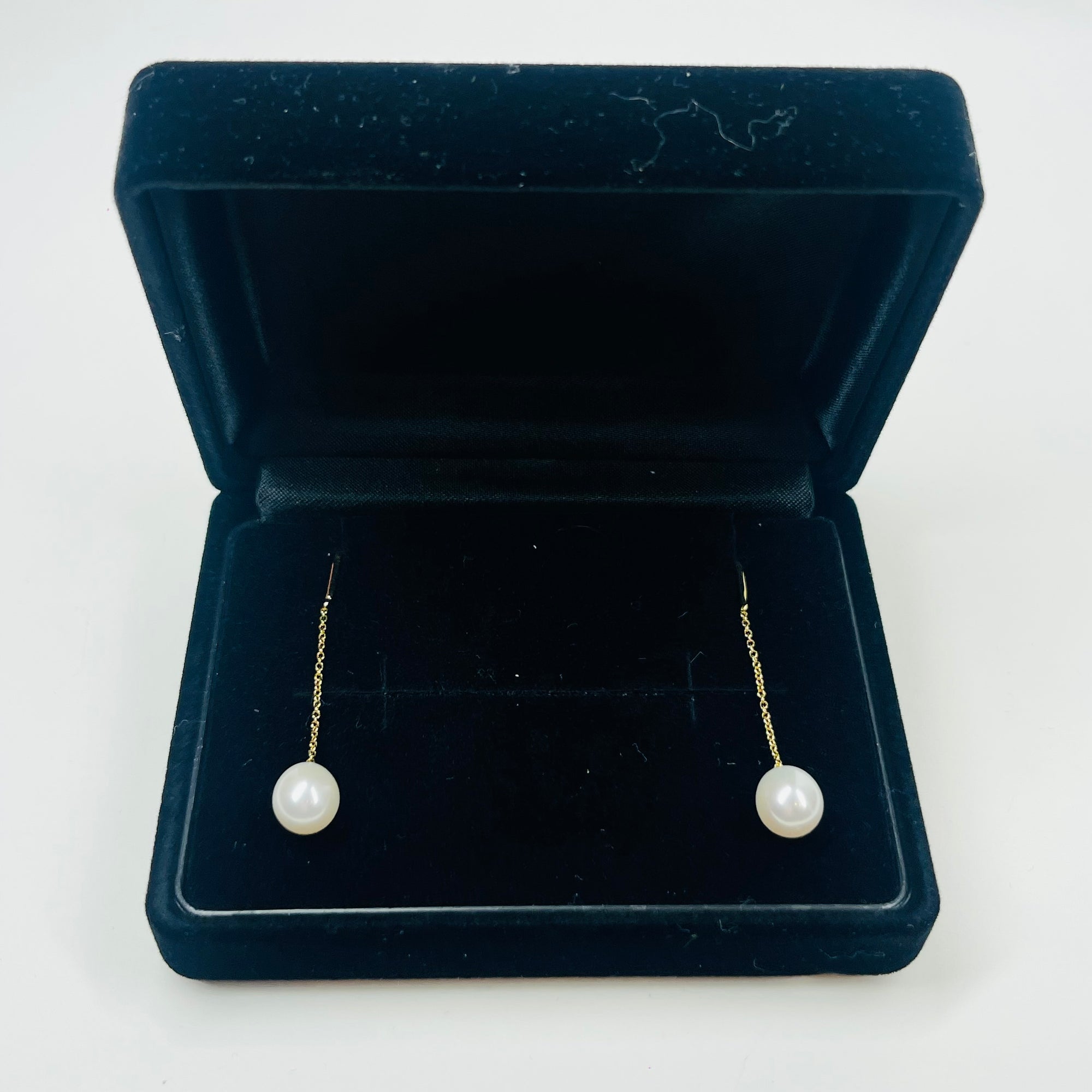 VINTAGE TIFFANY &amp; CO. 18K GOLD PEARLS BY THE YARD PIERCED EARRINGS BY ELSA PERETTI