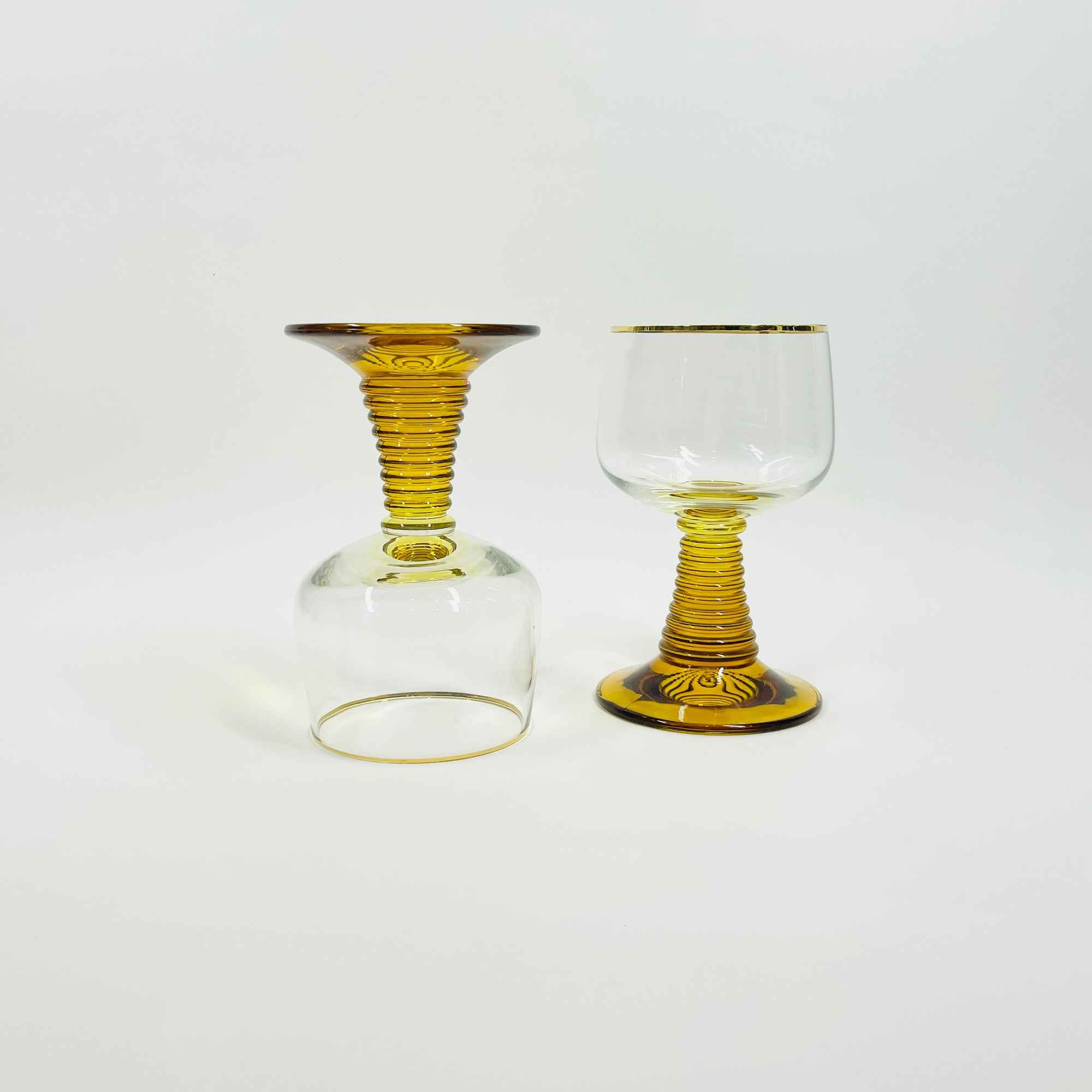1970s FRENCH LUMINARC GLASS ROEMER