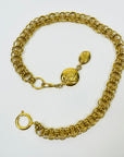 1980s CHANEL FANCY LINKS MADEMOISELLE PENDANT NECKLACE