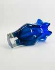 1960s POLISH ROYAL GALLEY COBALT BLUE OMBRE TWIST SOMMERSO GLASS VASE