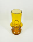 1960s FINNISH RIIHIMAEN AMBER GLASS VASE