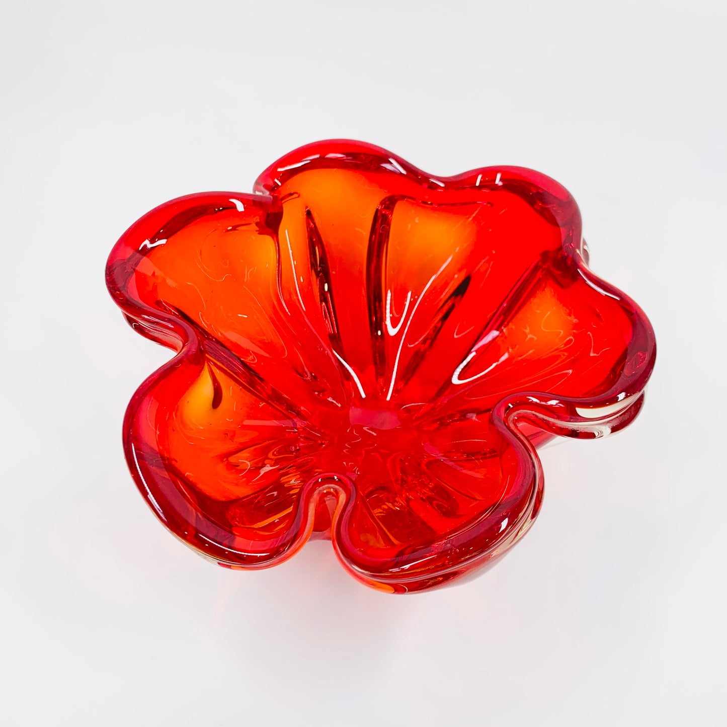 JAPANESE RED FLOWER BOWL