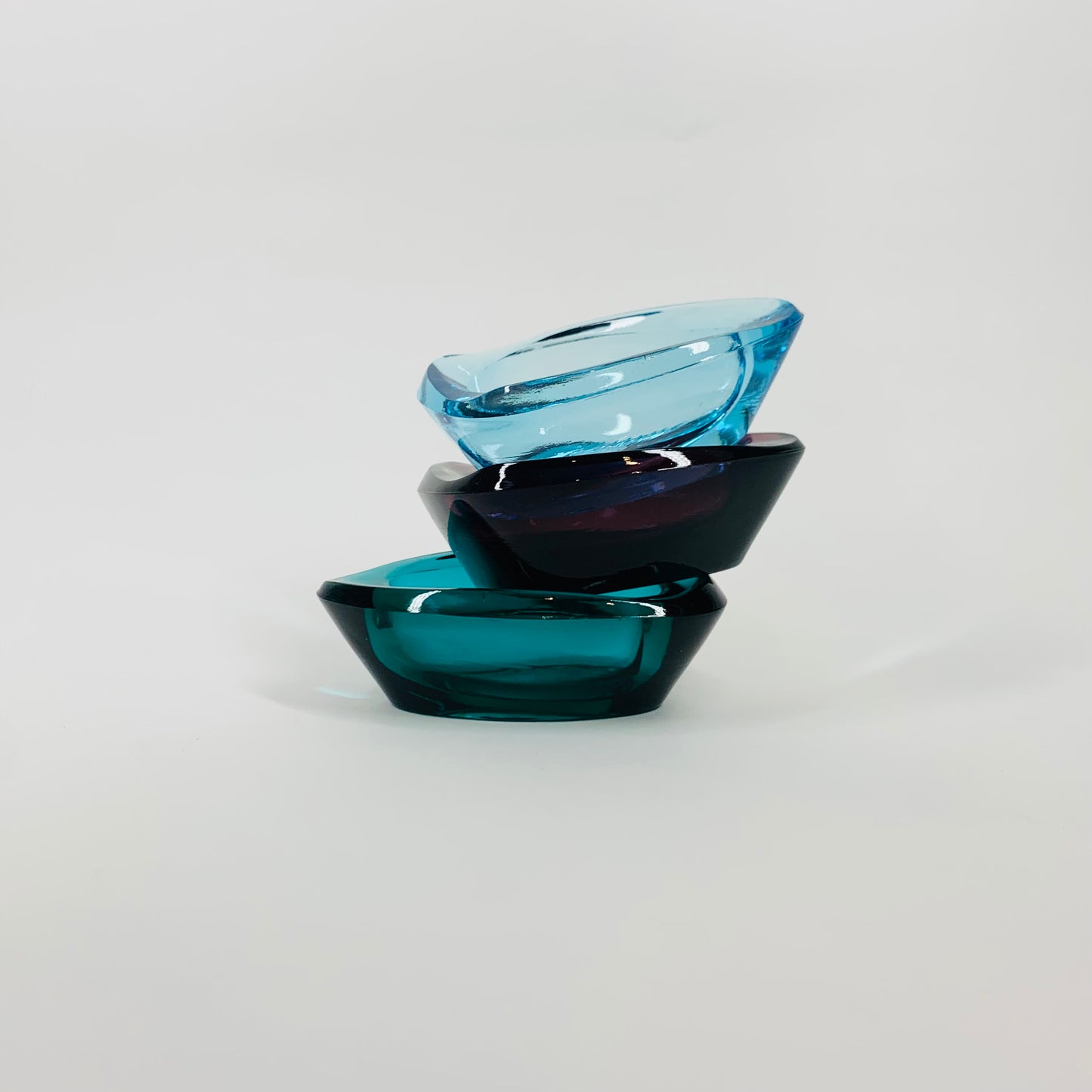 MCM MINI GLASS PIN DISH/ASHTRAY